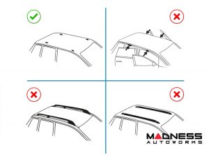 Volkswagen ID. Buzz Roof Rack Cross Bars - Silver - Heavy Duty - Fixed Point